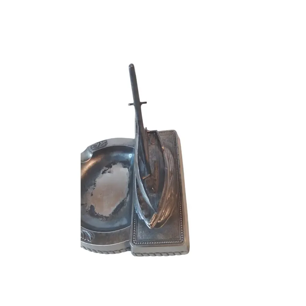 Comoys of London Japan Vintage Metal‎ Ashtray Sailboat Nautical Decor 4.5